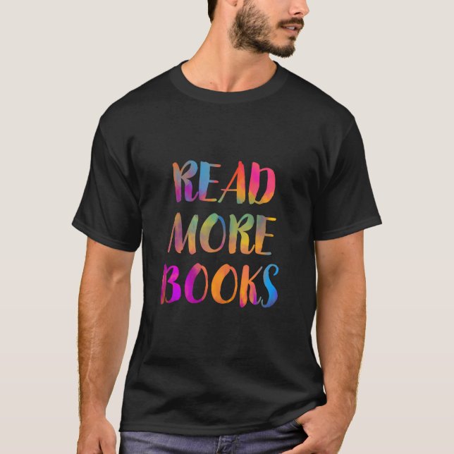 Camiseta Leia mais livros na escola de reconhecimento de pr (Frente)