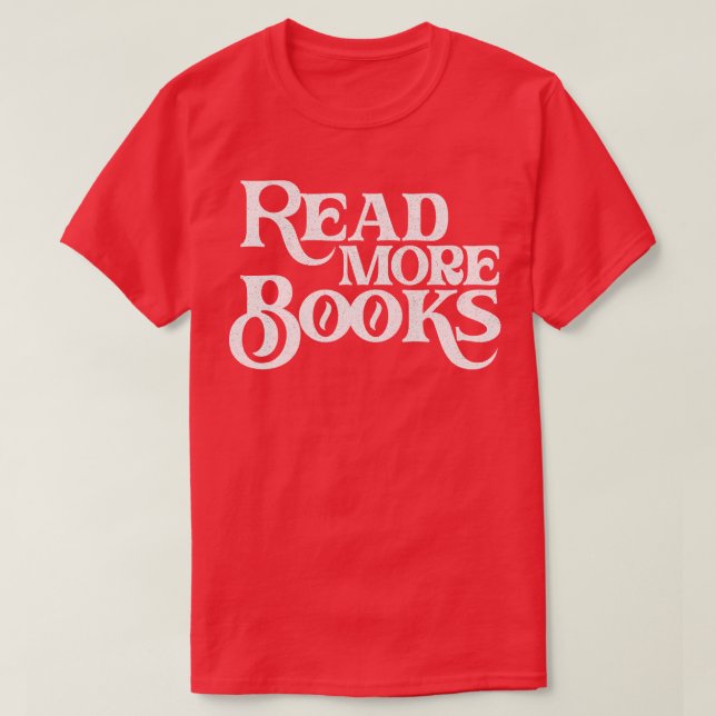 Camiseta Leia Mais Livros Presente para Professores Inglese (Frente do Design)