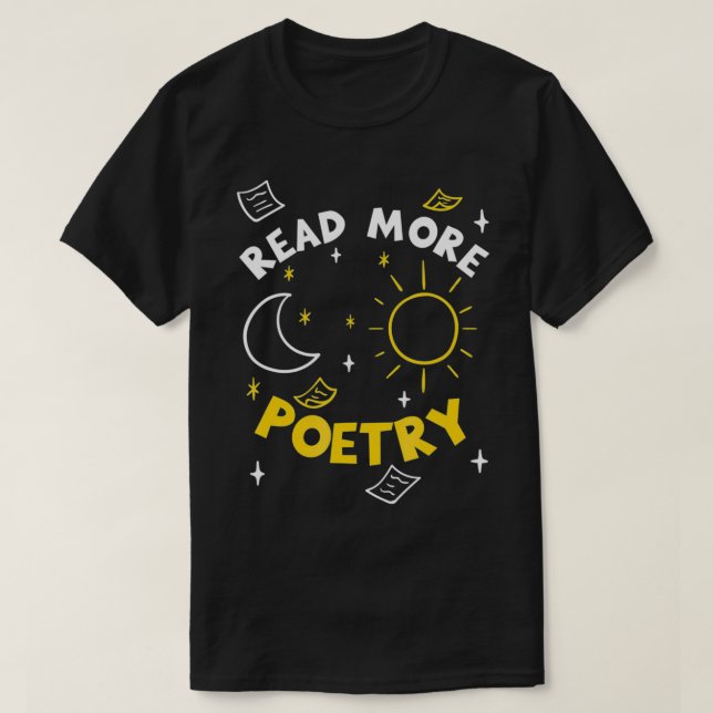 Camiseta Leia mais poesia (Frente do Design)