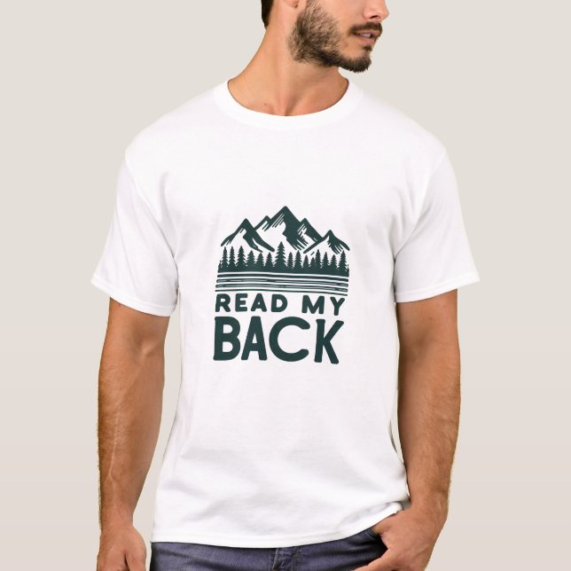 Camiseta Leia Meu Gráfico Humoroso De Caminhada Da Montanha (Frente)