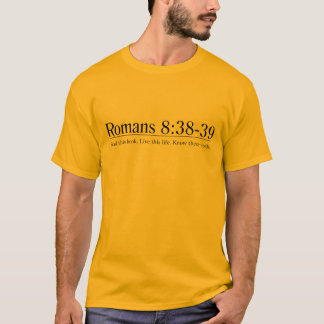 Camiseta Leia o 8:38 dos romanos da bíblia - 39