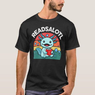 Camiseta Leia o livro Axolotl Salamander Boys Girl
