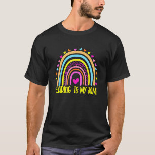 Camiseta Leia O Professor Rainbow Leopard Lendo É Meu Emper