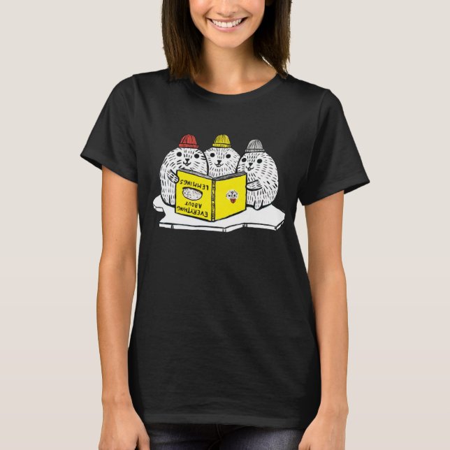 Camiseta Leia os Lemmings do livro! T (Frente)