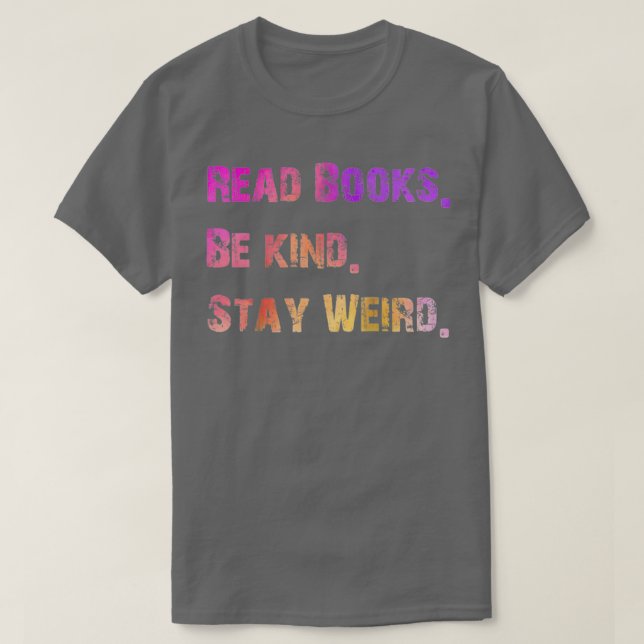 Camiseta Leia os livros e fique estranho 7 (Frente do Design)