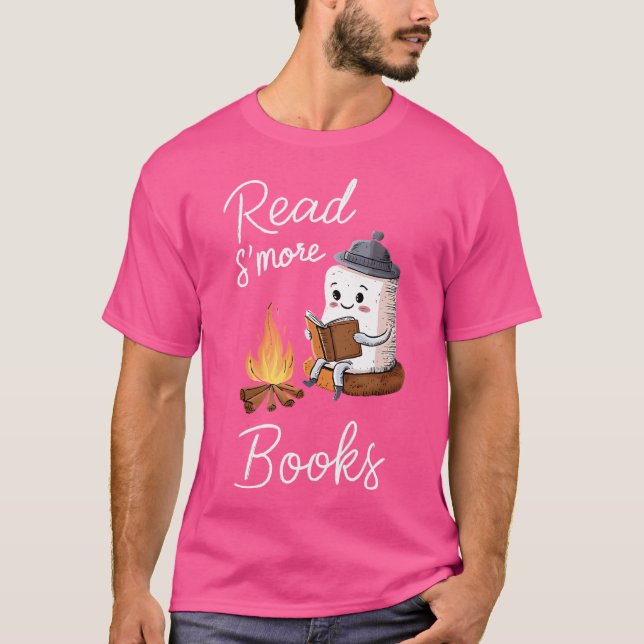 Camiseta Leia Os Livros "S'More" — Bela Campanha Lendo Livr (Frente)