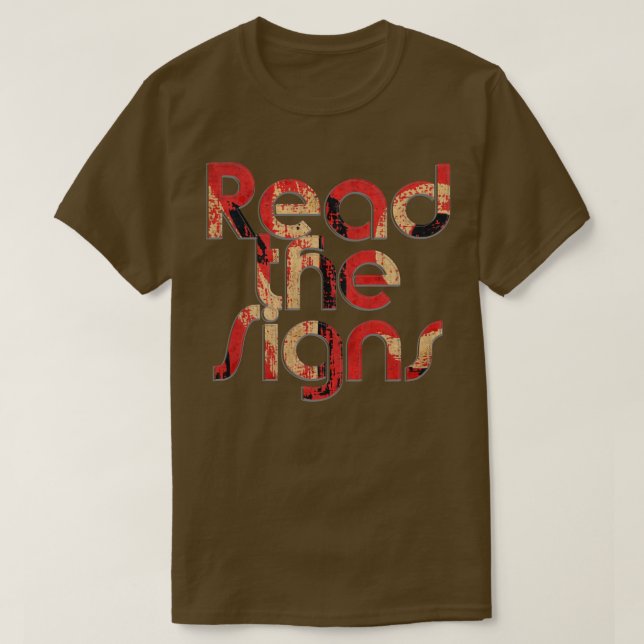 Camiseta Leia os sinais 1 (Frente do Design)