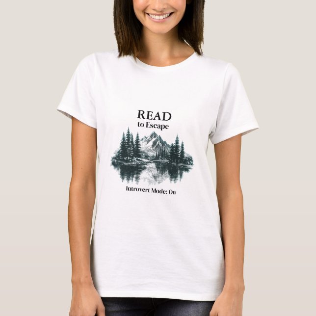 Camiseta Leia para Escapar – Modo Introvertido Ativado Cami (Frente)
