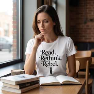 Camiseta Leia Rebelle Tipografia Impressa Repense