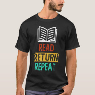 Camiseta Leia Retorno Repetir Trabalhador da Biblioteca Bib