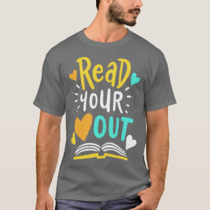 Camiseta Leia seu livro de professores de inglês "Heart Out