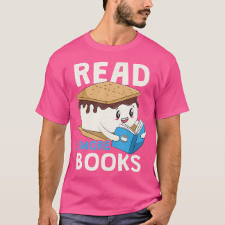 Camiseta Leia S'More Books Acampando Bookworm Boy Cute Libr