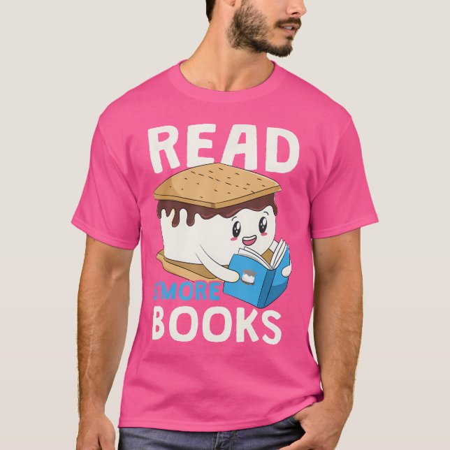 Camiseta Leia S'More Books Acampando Bookworm Boy Cute Libr (Frente)