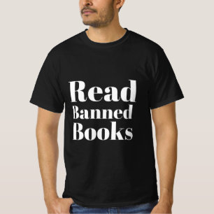 Camiseta Leia "T-Shirt" de Livros Banidos - Suporte à expre
