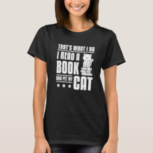 Camiseta Leia um livro acaricie um gato