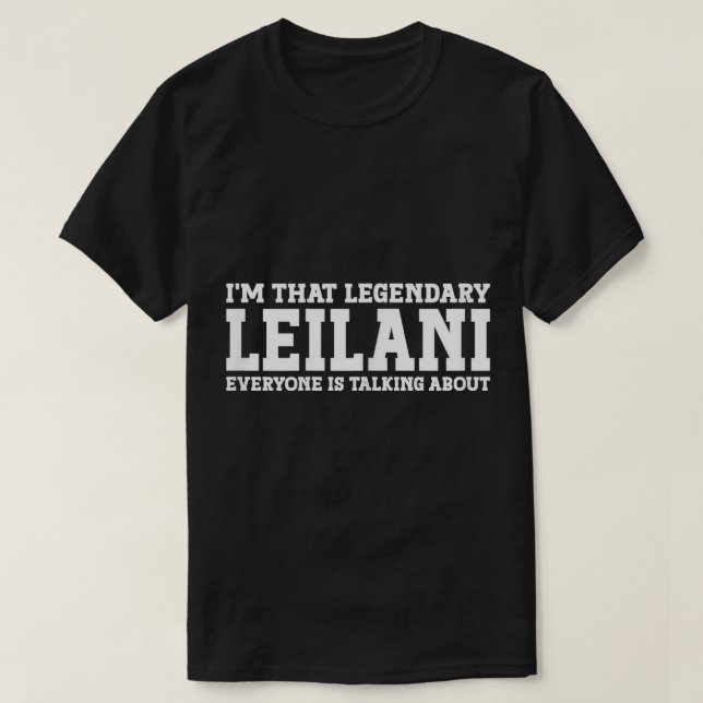 Camiseta Leilani Personal Name Women Girl Funny Leilani T-S (Frente do Design)