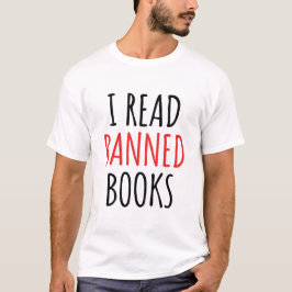Camiseta Leio Livros Banidos Engraçado Citação