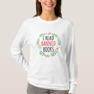 Camiseta Leio Livros Banidos Engraçado Citação