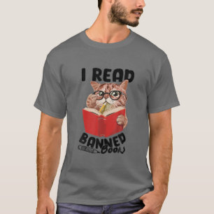 Camiseta Leio Livros Banidos Leitora De Gato Mulheres