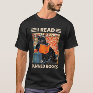 Camiseta Leio Livros Banidos Leitores de Gatos Negros
