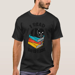 Camiseta Leio Livros Banidos Leitores Negros De Gatos Negro