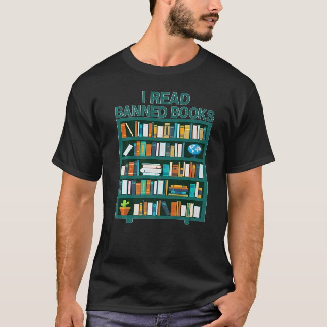 Camiseta Leio Livros Banidos Leitura Bibliófila Leitura Esc (Frente)