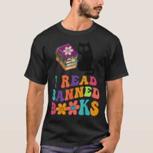 Camiseta Leio Livros Banidos Tshirt Black Cat Reader Bookww