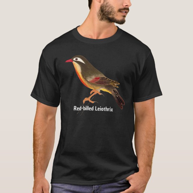 Camiseta Leiotrix, de bico vermelho, de aranha japonesa (Frente)