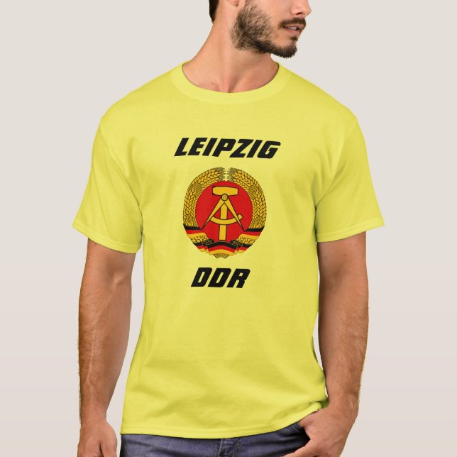 Camiseta Leipzig, DDR - Deutsche Demokratische Republik (Frente)