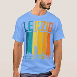 Camiseta Leipzig Skyline Retro Vintage Souvenir Leipzig