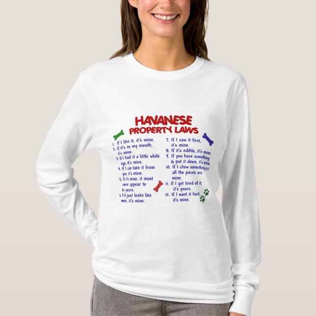 Camiseta Leis 2 da propriedade de HAVANESE (Frente)