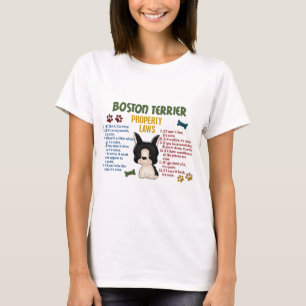 Camiseta Leis 4 da propriedade de Boston Terrier