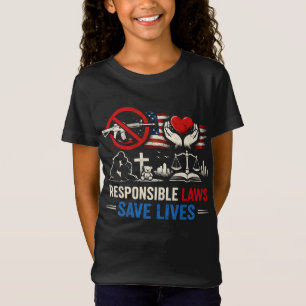 Camiseta Leis Responsáveis Salvam Vidas