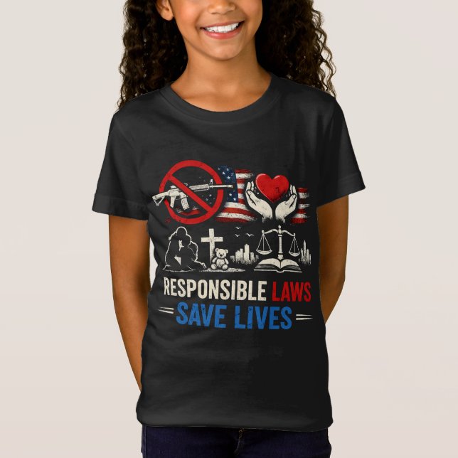 Camiseta Leis Responsáveis Salvam Vidas (Frente)
