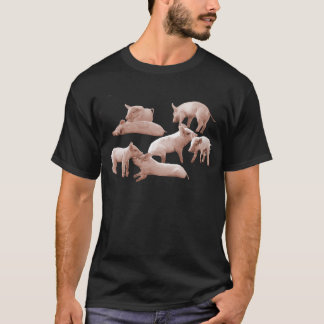 Camiseta leitão, porco,