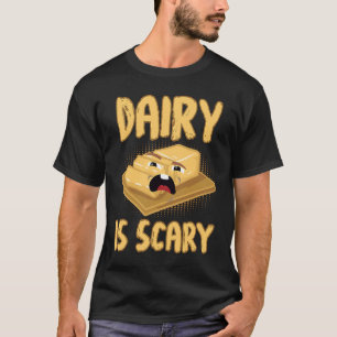 Camiseta Leite Assustado Lactose Intolerante A Vegan