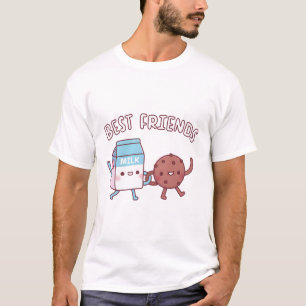 Camiseta Leite Cinto e Biscoitos Melhores Amigos