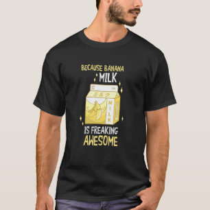 Camiseta Leite de Banana Incrível Comida Vegana Fruta de Ve