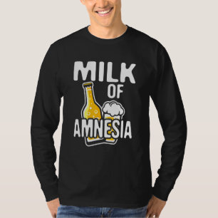 Camiseta Leite de bebado de cerveja amnésia