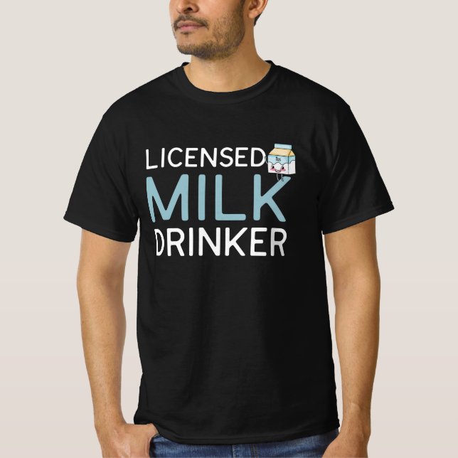 Camiseta Leite De Bebida Licenciada, Café Da Manhã  (Frente)