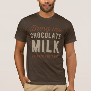 Camiseta Leite De Chocolate Engraçado