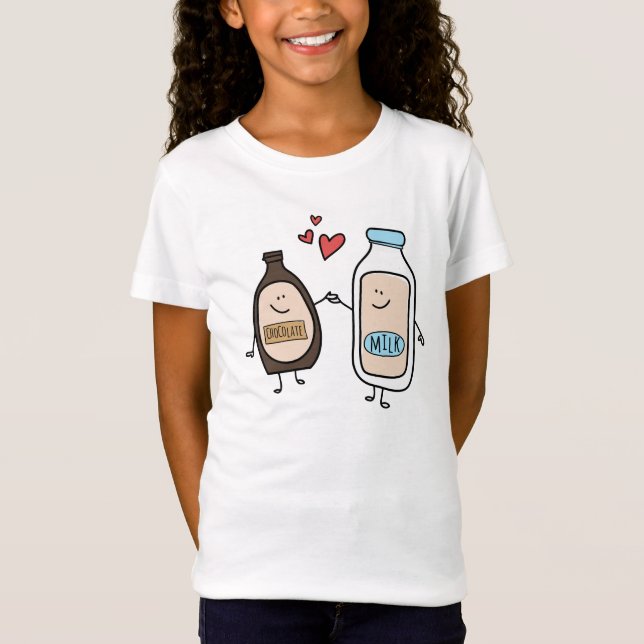 Camiseta Leite de chocolate, feito para se (Frente)