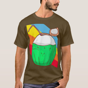 Camiseta Leite de coco Loucos de noz Comida vegetariana