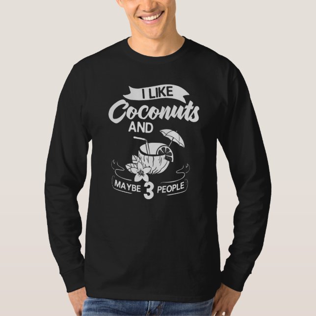 Camiseta Leite De Coco Óleo De Água Fruta De Palma (Frente)