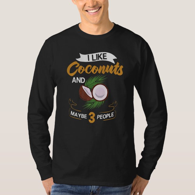 Camiseta Leite De Coco Óleo De Água Fruta De Palma (Frente)