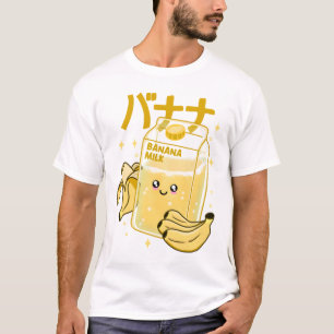 Camiseta Leite de Kawaii Banana