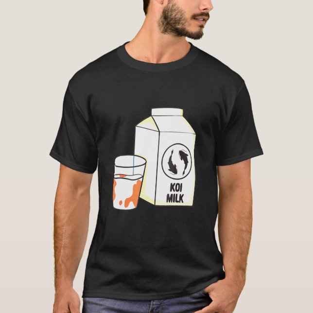 Camiseta Leite de Koi Peixe Koi (Frente)