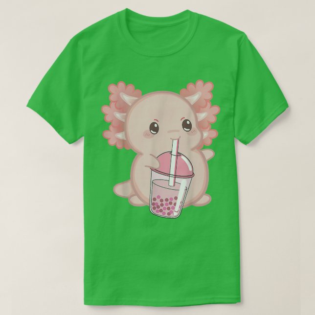 Camiseta Leite De Morango Cuta - Aolotl Japonês Anime Rosa  (Frente do Design)