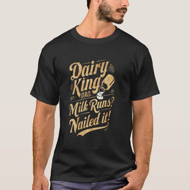 Camiseta Leite De Pai Leite De Leite De Leite É Engraçada,  (Frente)