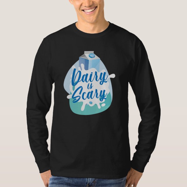 Camiseta Leite É Assustador Vegan (Frente)